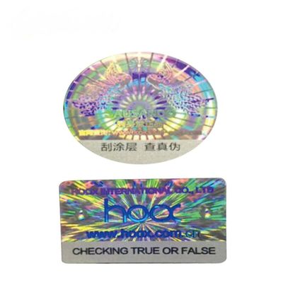3D Laser Hologram Stickers Holographic Custom Logo Sticker Printed