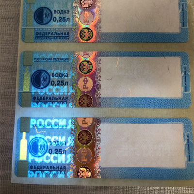 Personalized Holographic Sticker Labels Custom Shape Offset Printed for Security