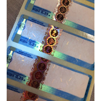 Personalized Holographic Sticker Labels Custom Shape Offset Printed for Security