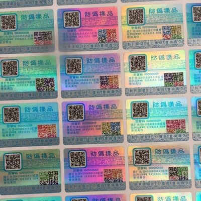 Embossed Black Cheap Wine Labels Hologram Stickers Holographic