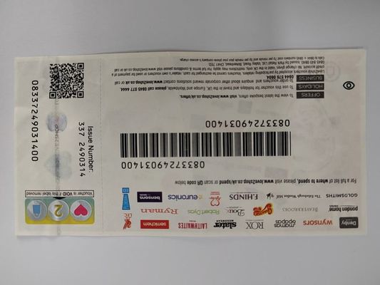 Rainbow Paper Anti Counterfeiting Label Currency Value Custom Security Label