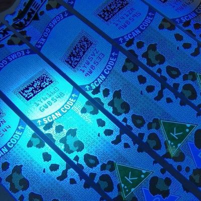 QR Code Cigarette Anti Counterfeiting Label Printing Hot Silver Sticker Label