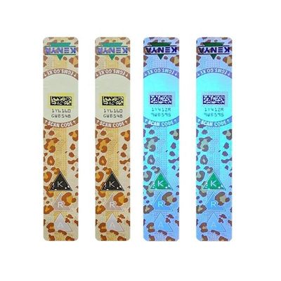 QR Code Cigarette Anti Counterfeiting Label Printing Hot Silver Sticker Label