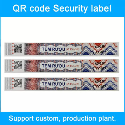 Customized Security Label Stickers for Secure Packaging with Personalized Design Sheet/Roll Packaging