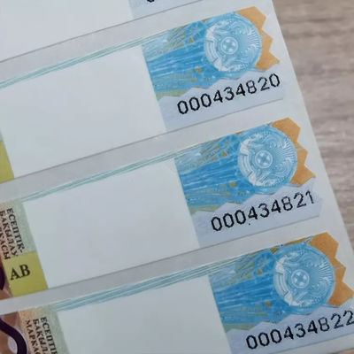 Custom CMYK Security Label Stickers for Luxury Products Banknotes and Protection