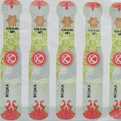 Vinyl Tobacco Cigarette Alcohol Tax Stamps Label waterproof
