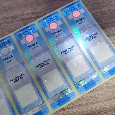 Custom CMYK/Pantone Security Stickers For Authenticity Verification
