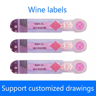 Customized Anti Counterfeiting Hologram Stickers Printing Tamper Evident