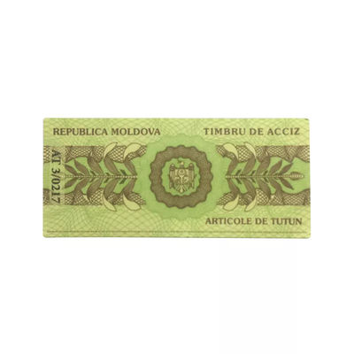 Security Anti Counterfeiting Stamps Polarized Color Change With Invisible QR Code
