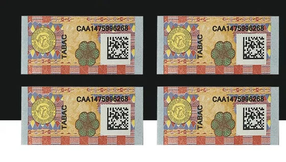 Adhesive Custom Printing Sticker Mozambique Tobacco Tax Stamp Duty