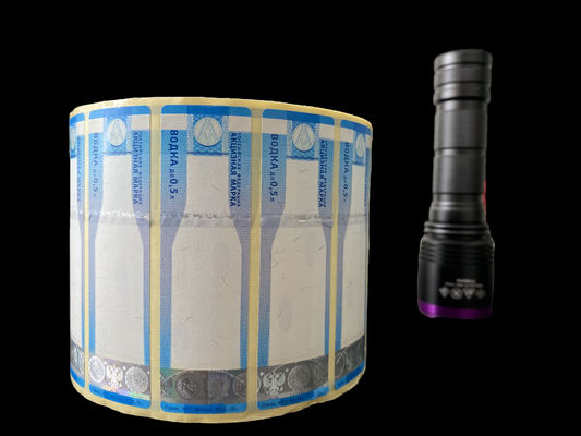 Rainbow Printing Tax Stamp Duty Security Paper Adhesive Customized