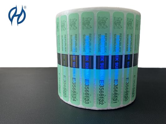 Customized Tax Stamp with Adhesive Security for Secure Identification