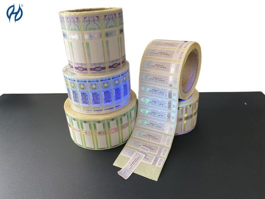 Printing color CMYK Pantone Color Customed Anti-counterfeit Tax Stamp Duty MOQ 100000