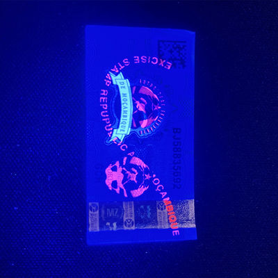 UV Anti-counterfeiting Custom Tax Stamps Customized Order Acceptance