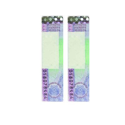 Security Paper Adhesive Custom Tax Stamps with UV Anti-counterfeiting Technology