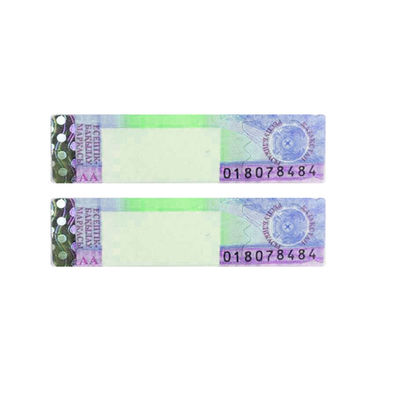 Security Paper Adhesive Custom Tax Stamps with UV Anti-counterfeiting Technology