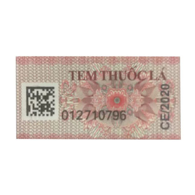 Serial Number Duty Excise Stamp Color Change Holographic Cigarette Packaging Label