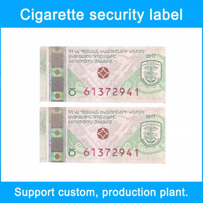 Custom Printing Cigarette Labels Sticker QR Code Cigarette Tax Stamp Label