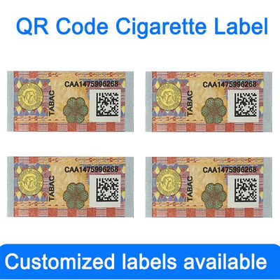 Cigarette Industry Packaging Tax Stamp Private Tobacco Pack Box Label