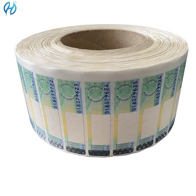 Holographic Tax Stamp Sticker with Color Shift/Color Change Security