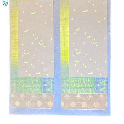 Holographic Security Design Tax Stamp Duty With Invisible UV Surface Finishing