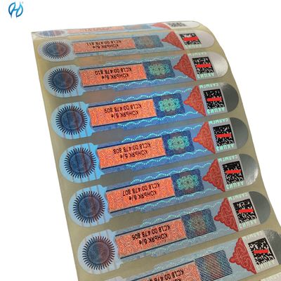 Customized Tax Stamp Rainbow Printing / Intaglio Printing For Wine / Tobacco / Juice