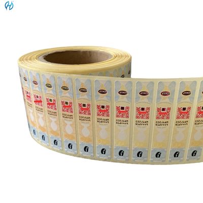 Customized Tax Stamp Security Paper Sheets With Rainbow Printing And Anti Counterfeiting Technology For Wine
