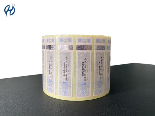 Customizable CMYK/Pantone Security Sticker Rolls In Various Thicknesses