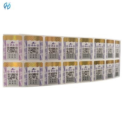 Customized Offset Silk Screen Digital Printing Security Label Stickers with Sheet/Roll Packaging