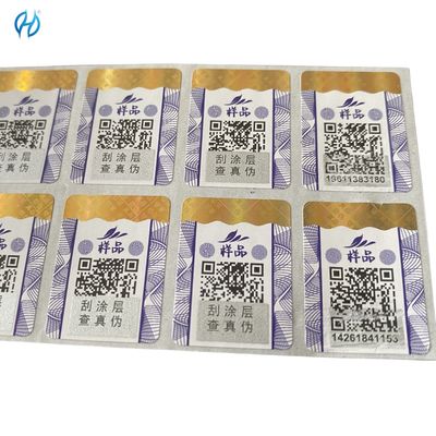 High Security Custom Label Stickers CMYK/Pantone Roll or Sheet Offset/Silk Screen/Digital Print