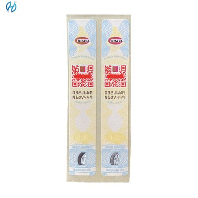 Anti counterfeit Technology Security Customized Tax Stamp with Intaglio Printing