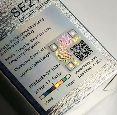 Ensuring Authenticity Frosted Anti Counterfeit Sticker for Square Products