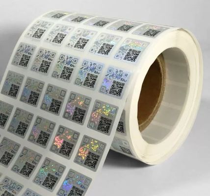 Ensuring Authenticity Frosted Anti Counterfeit Sticker for Square Products