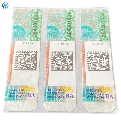 Professional Security Design Custom Tax Stamps Hologram Anti Counterfeit Printing Labels