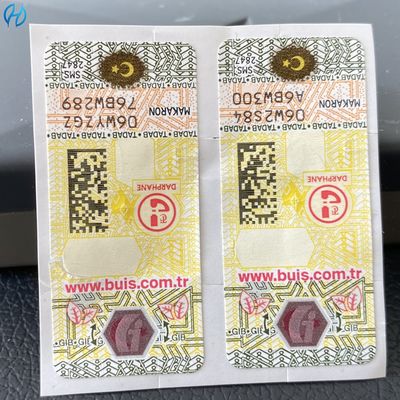Adhesive Security Customized Tax Stamp Duty for Cigarette
