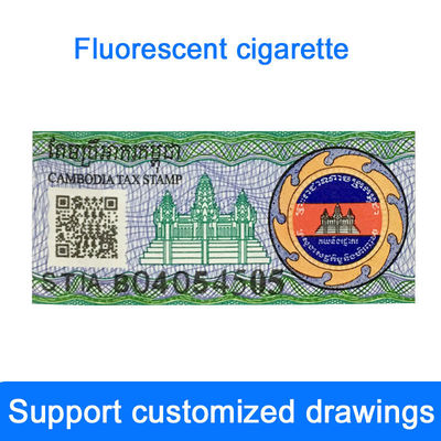 Anti-counterfeiting Technology Tax Stamp Sticker With Hot Stamping Foil And Adhesive