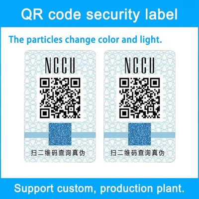 Customized Security Label Stickers in CMYK/Pantone Colors on Paper/Vinyl/PET Die Cut Sheet/Roll Pack