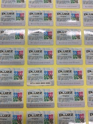 Custom Waterproof QR Code Security Labels Die Cut Roll Paper Carton Packed
