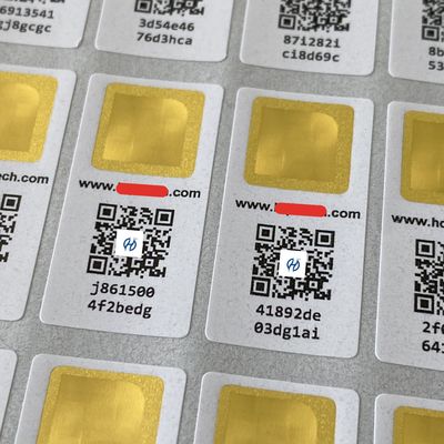 Custom Security Stickers Custom Label Stickers with Barcode Full Color Logo Removable Adhesive