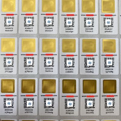 Custom Security Stickers Custom Label Stickers with Barcode Full Color Logo Removable Adhesive