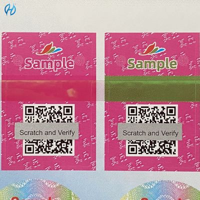 Offset Printing Custom Security Labels Paper Vinyl PET Die Cut Stickers Silk Screen Digital Print