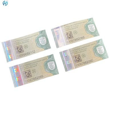 Anti-counterfeit Tax Stamp Duty Adhesive For Cigarette Security Paper