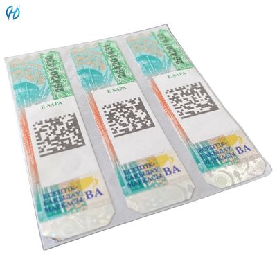 Fluorescent Text Tax Stamp Duty Turkey Darphane Verification QR Code for Box Wine Bottle