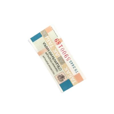 Custom Order Customed Security Paper Adhesive For Cigarette Tax Stamp Custom Tax Stamps