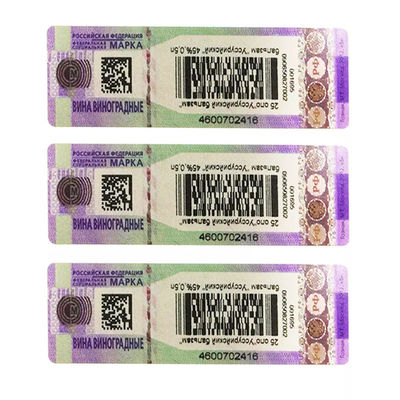Customized Die Cut Security Label Stickers Offset/Silk Screen/Digital Printing Sheet/Roll Packing