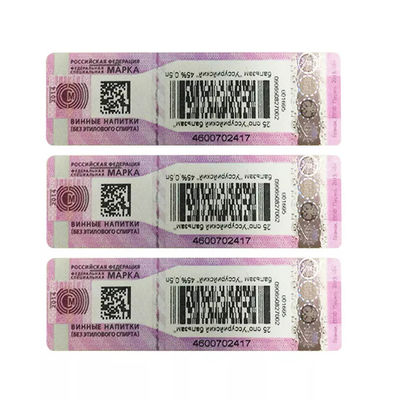 Customized Die Cut Security Label Stickers Offset/Silk Screen/Digital Printing Sheet/Roll Packing