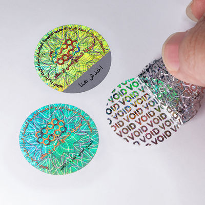 Personalized Security Stickers with Custom Shape Glossy Finish Digital Printing