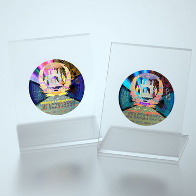 Personalized Security Stickers with Custom Shape Glossy Finish Digital Printing