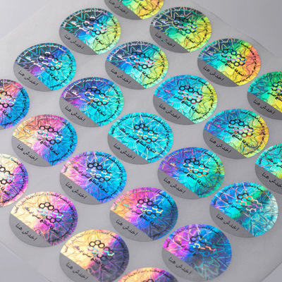 Personalized Security Stickers with Custom Shape Glossy Finish Digital Printing