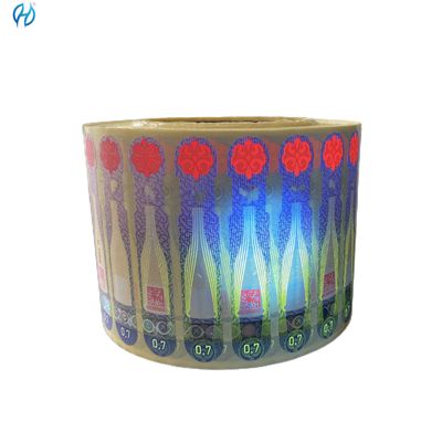 Customized Security Paper Adhesive Tax Stamp With CMYK+ Pantone Color Printing